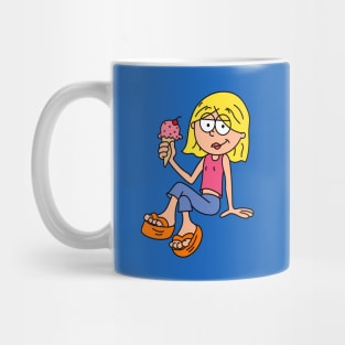 Lizzie with Ice-Cream Mug